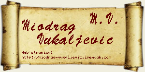 Miodrag Vukaljević vizit kartica